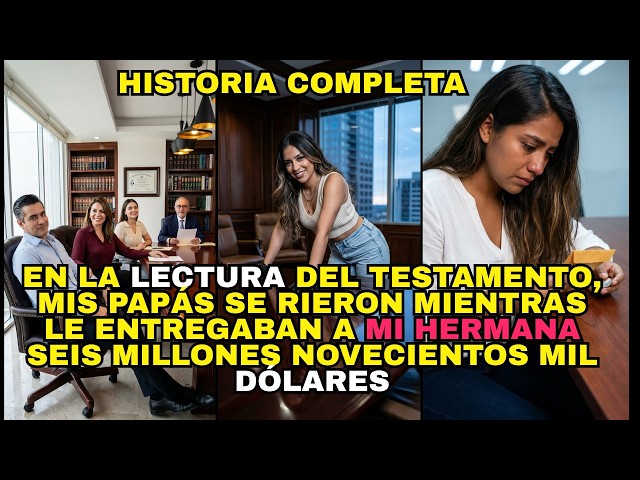 Video thumbnail for COMPLETO:  En la lectura del testamento, mis papás se rieron mientras le entregaban a mi hermana....
