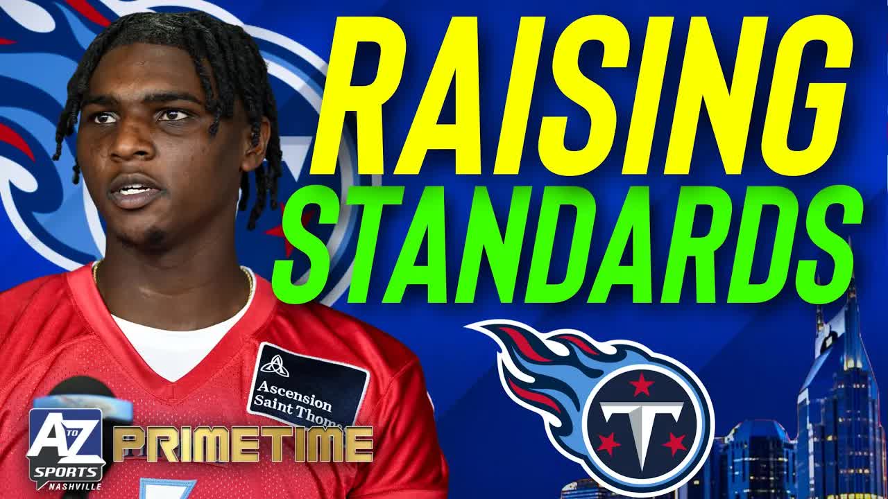 Video thumbnail for A to Z Sports Nashville: cam ward challenges titans teammates to raise standards at training camp!
