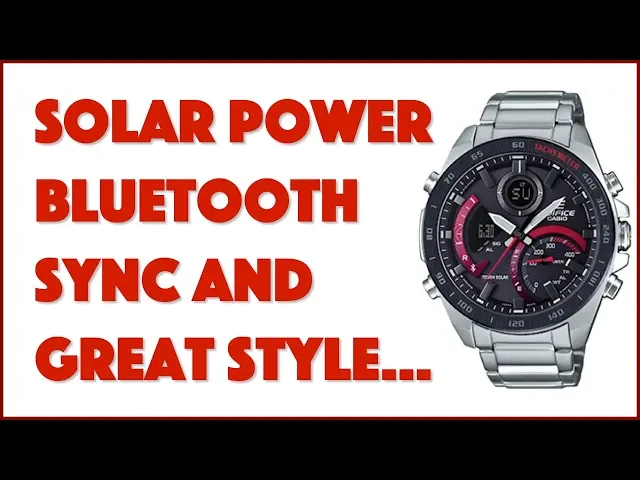 Video thumbnail for Casio Edifice ECB900DB-1A Bluetooth Sync Watch Reviewed