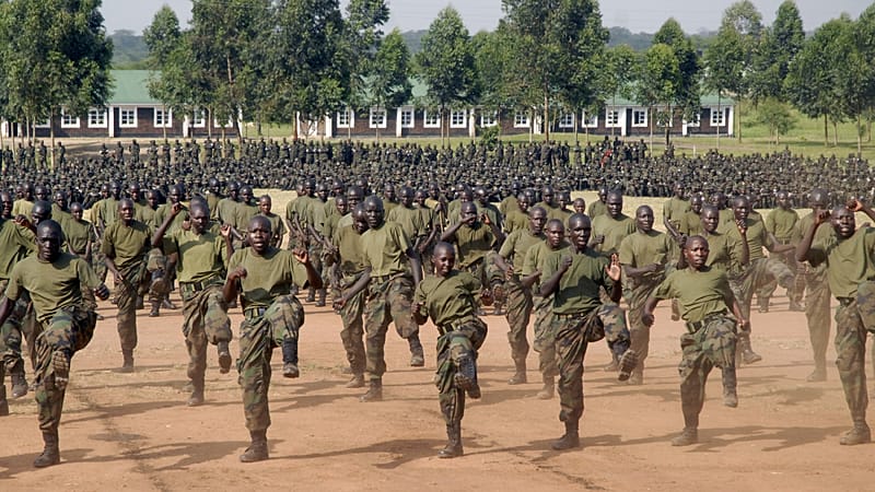 Video thumbnail for Ugandan forces showcase skills at military competition amid Gaza deployment row