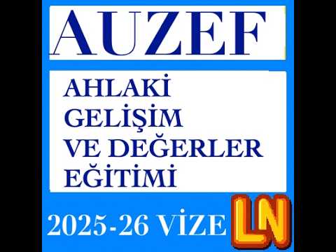 Video thumbnail for Ahlaki Gelişim ve Değerler Eğitimi 2025-2026 Vize Soruları