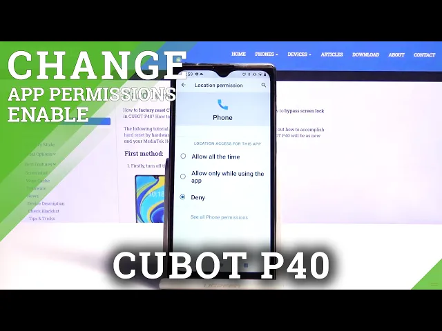 Video thumbnail for How to Manage Apps Permissions on CUBOT P40 – Change Apps Permissions
