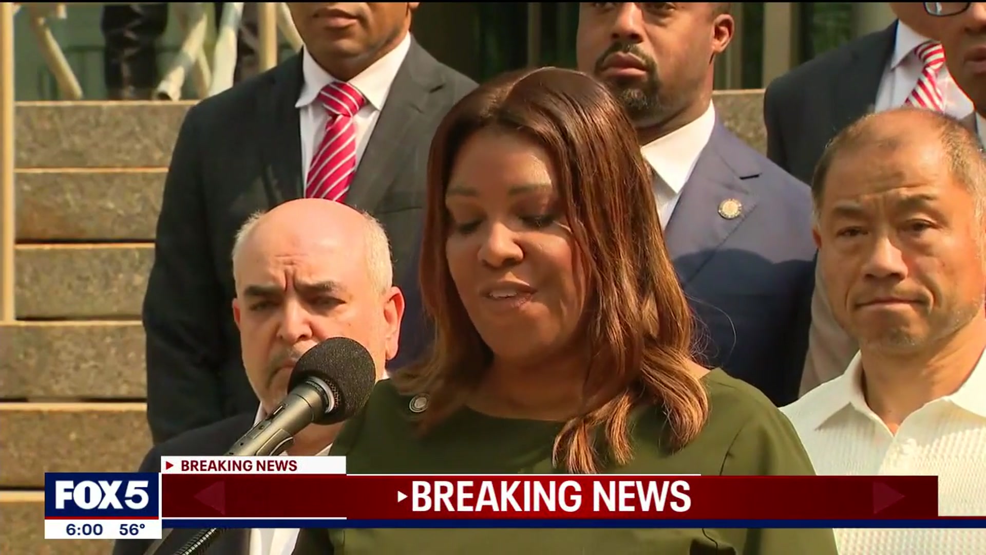 'Video thumbnail for AG Letitia James responds to indictment'