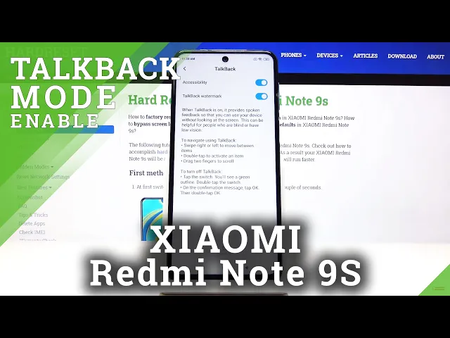Video thumbnail for How to Activate TalkBack on XIAOMI Redmi Note 9s - Turn Off TalkBack Feature