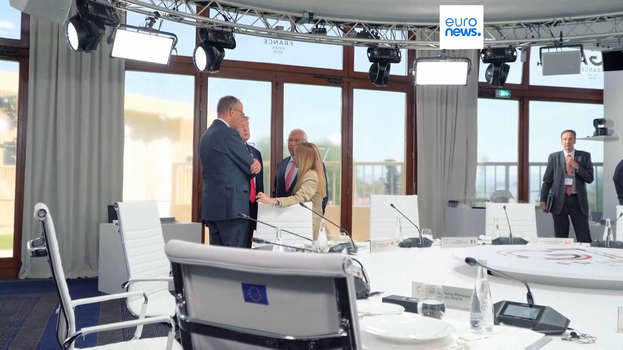 Video thumbnail for 'Restraining order needed,' Trump says of Italy's PM Meloni ahead of NATO summit