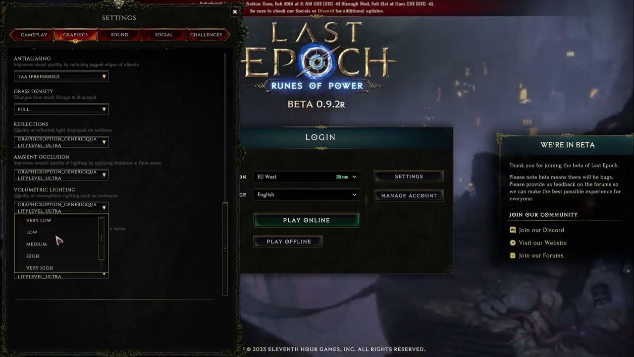Video thumbnail for How To Manage Volumetric Lighting In Last Epoch