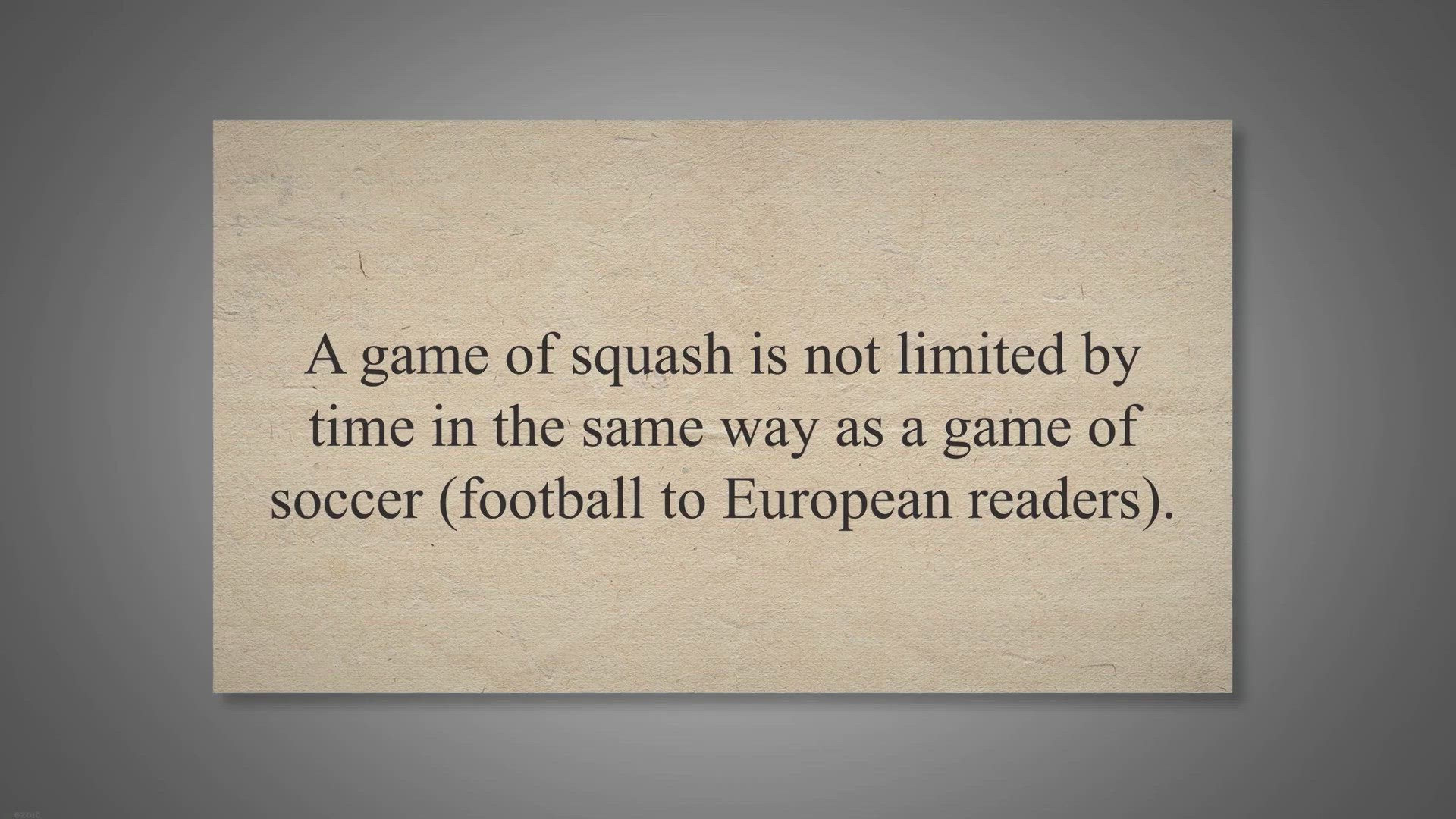 Video thumbnail for How Long Is A Squash Game?