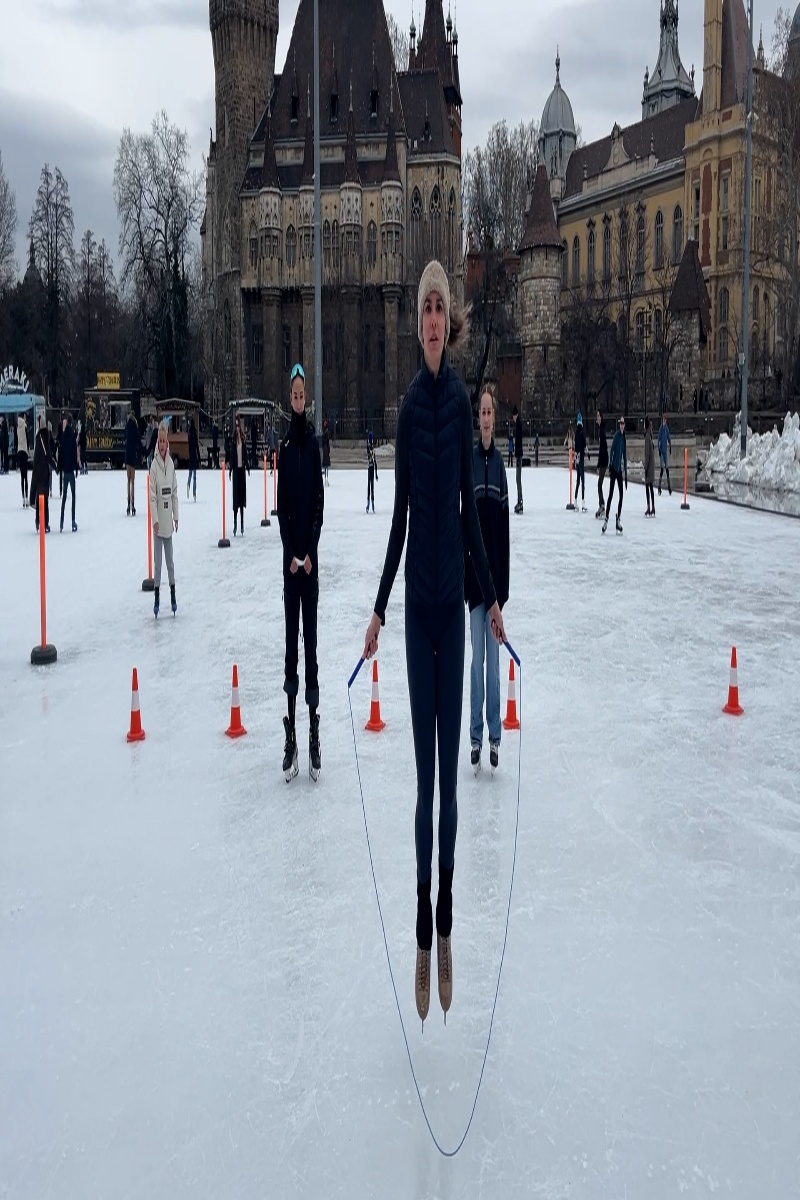 Video thumbnail for Eszter Szombathelyi sets double under record on ice