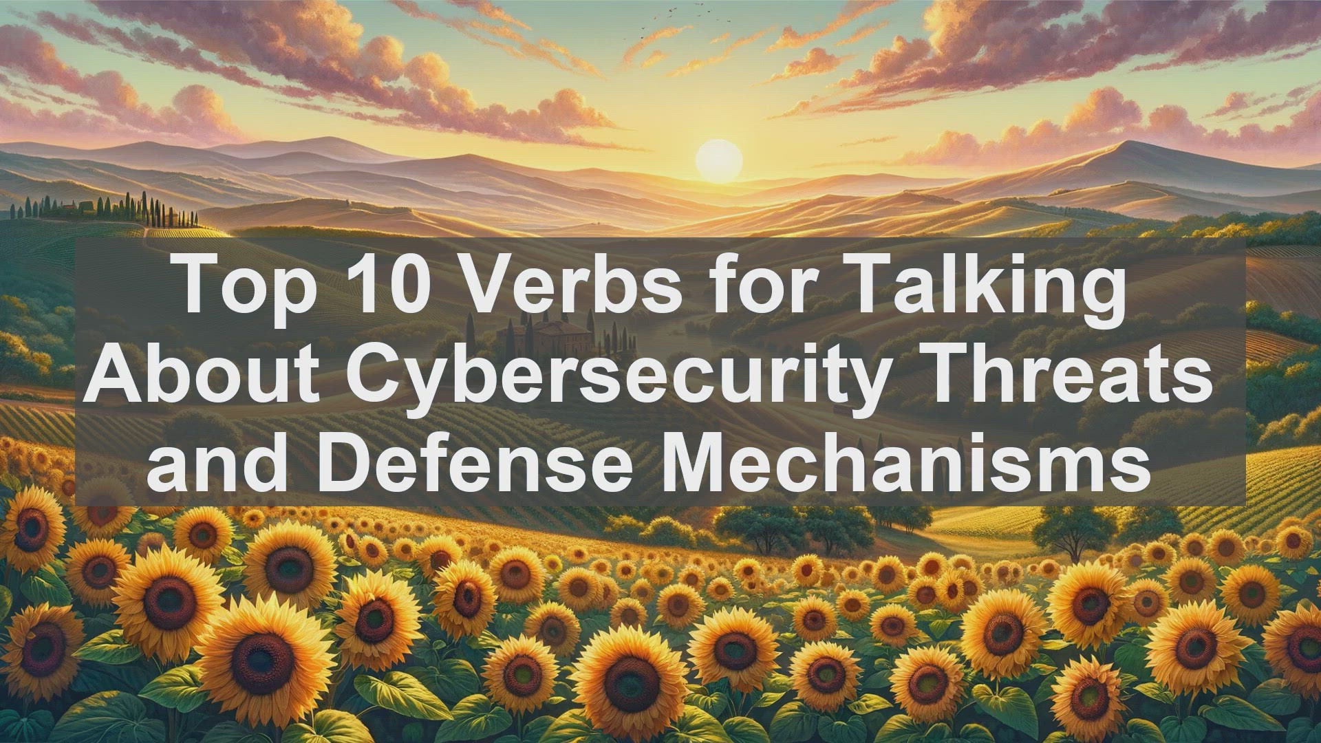 'Video thumbnail for Top 10 Verbs for Talking About Cybersecurity Threats and Defense Mechanisms'