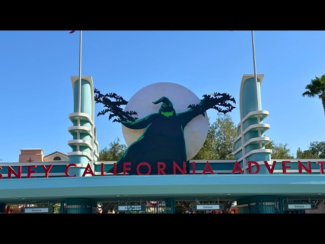 Video thumbnail for Oogie Boogie Returns to Disney California Adventure Entrance Ahead of Halloween Time 4K