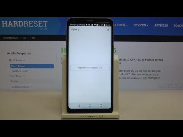 Video thumbnail for How to Clear Browser on LG Q6 - Remove All Chrome History & Saved Passwords