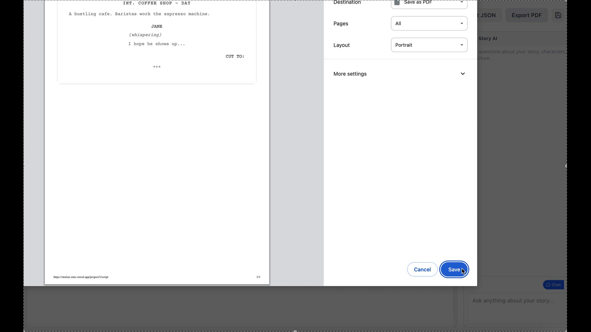 Video thumbnail for export pdf