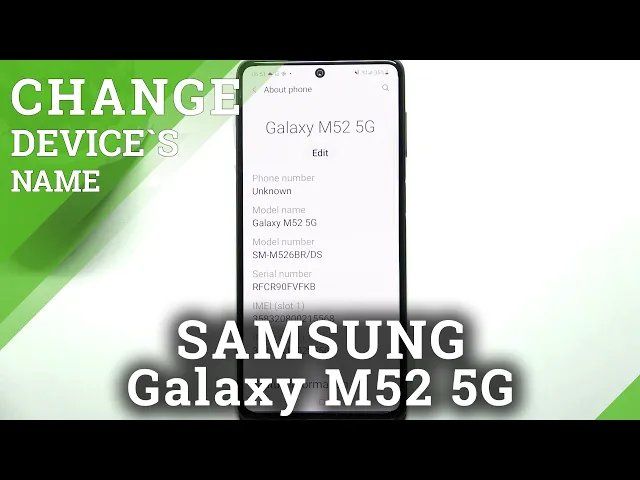 Video thumbnail for How to Change Device Name on Samsung Galaxy M52 5G – Rename Device