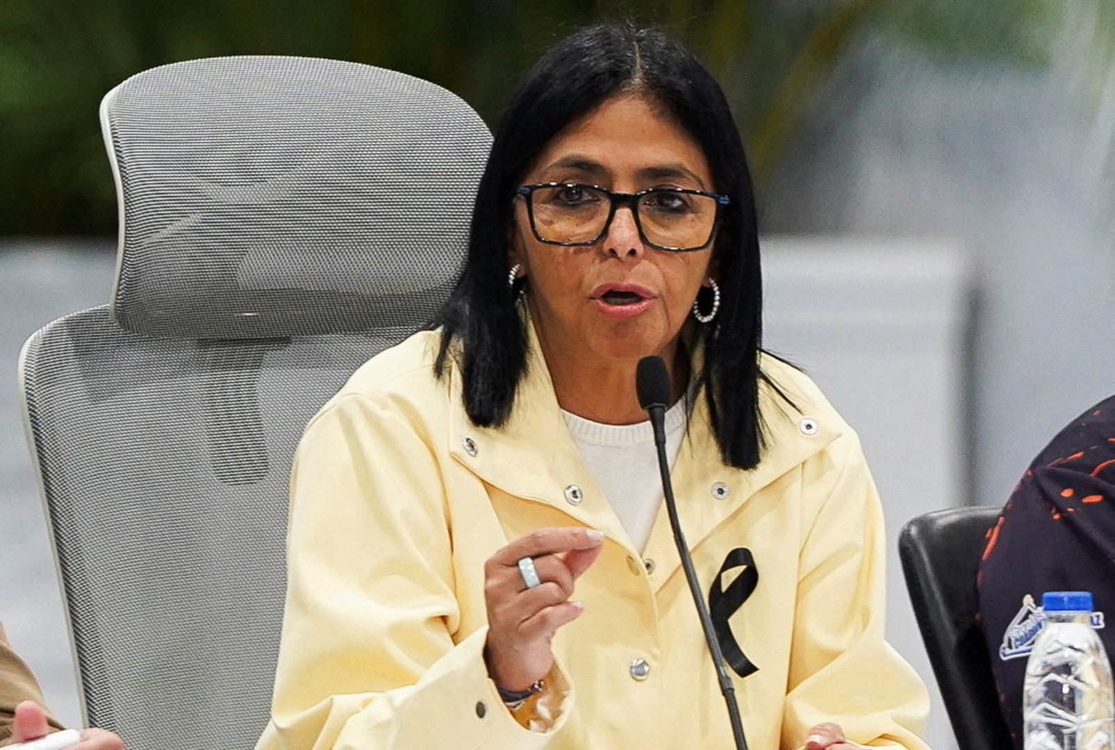 Video thumbnail for Delcy Rodriguez responds to public anger at government response