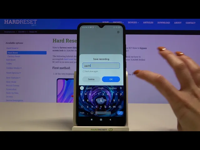 Video thumbnail for Sound Recording in XIAOMI Redmi 9C
