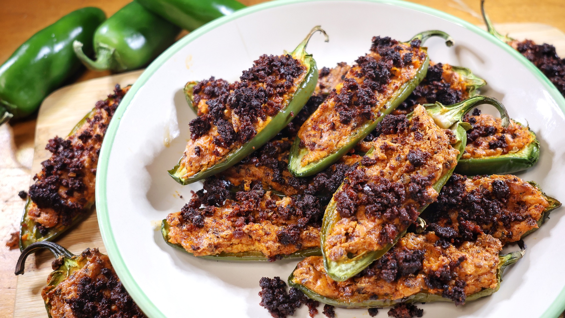 Video thumbnail for Our 3-Ingredient Jalapeño Poppers Are For Chorizo Lovers
