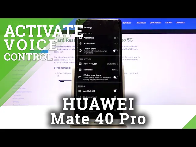 Video thumbnail for How to Activate Audio Control on HUAWEI 40 Pro 5G - Camera Settings