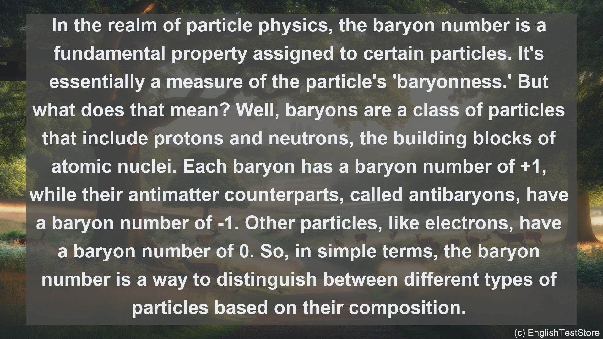 'Video thumbnail for Baryon number in science  definition and examples'
