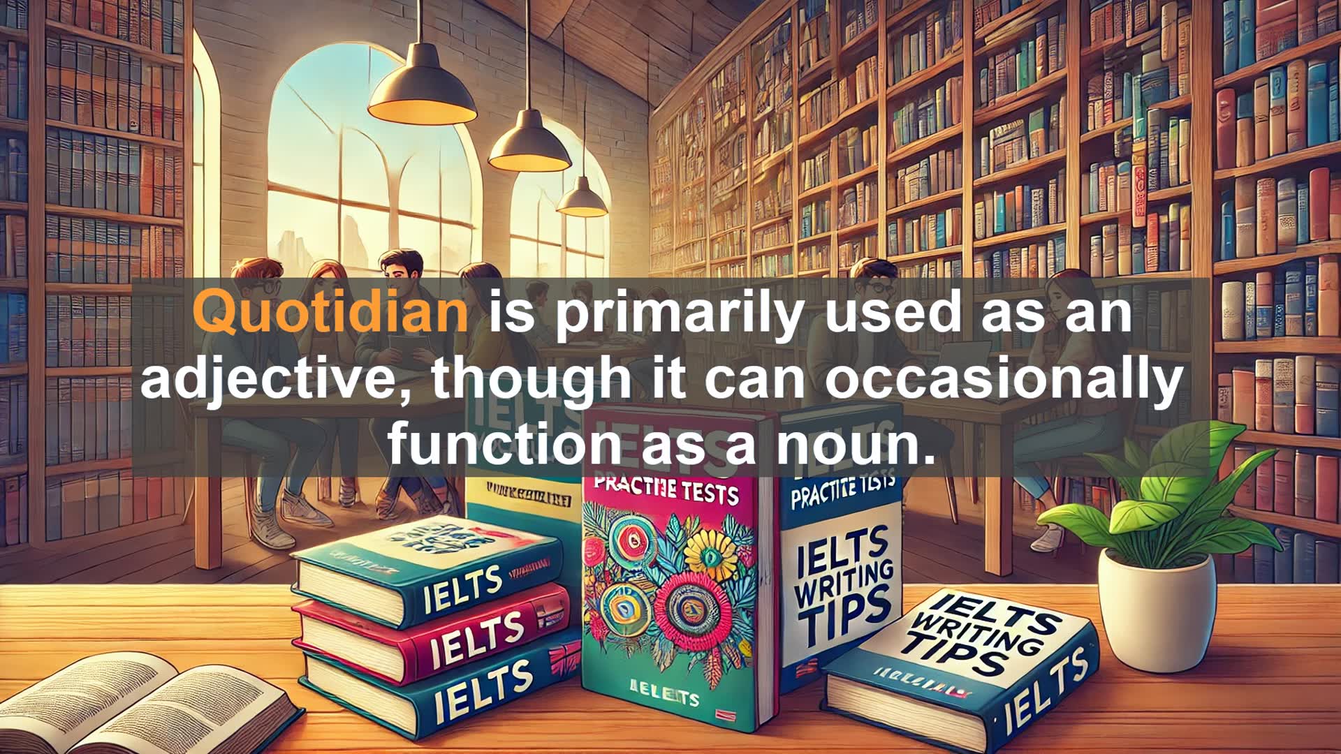 'Video thumbnail for 2000 Must Know IELTS 9.0 Vocabulary - Quotidian: Understanding the Everyday in Advanced English'