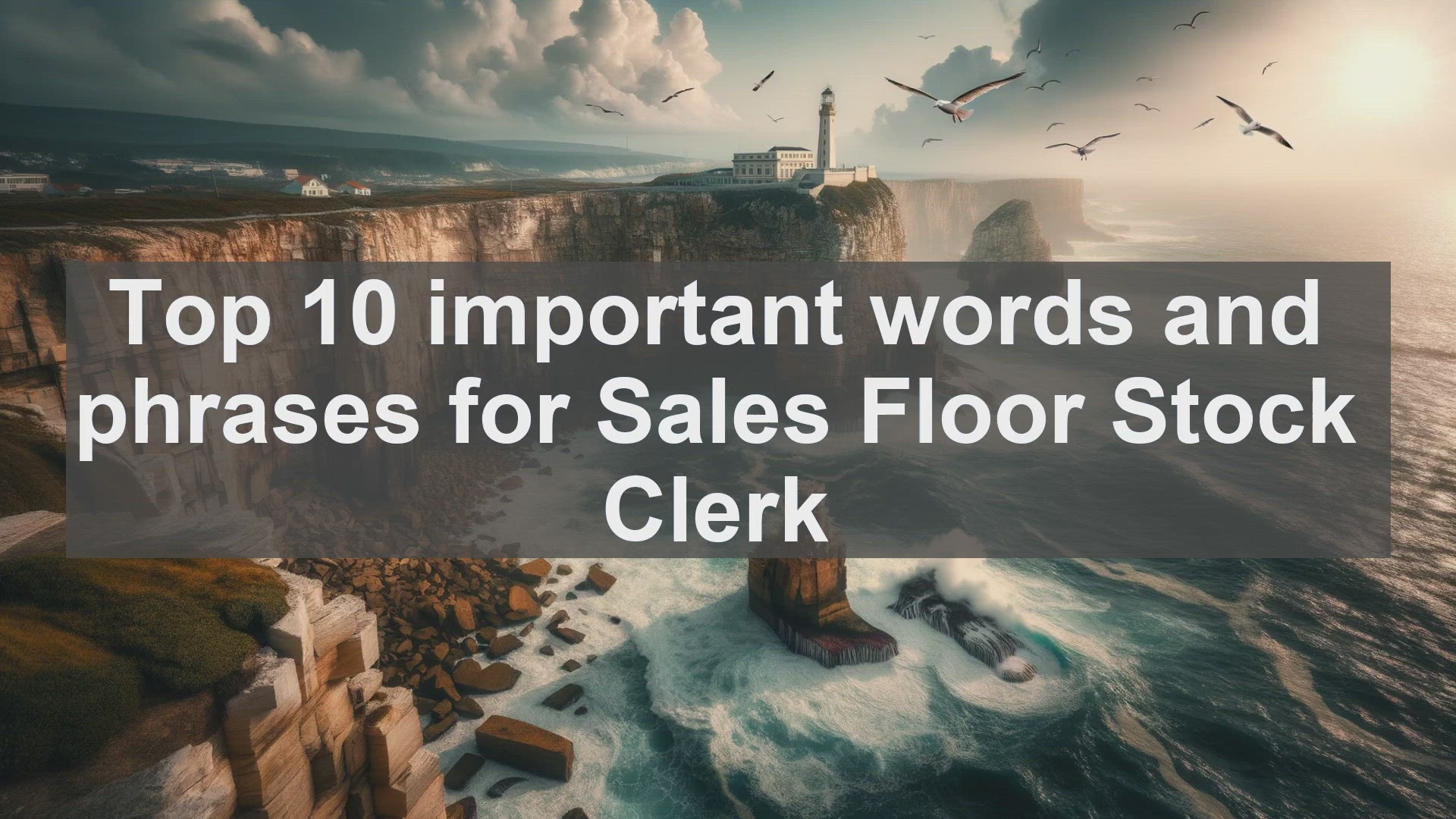 'Video thumbnail for Top 10 important words and phrases for Sales Floor Stock Clerk'