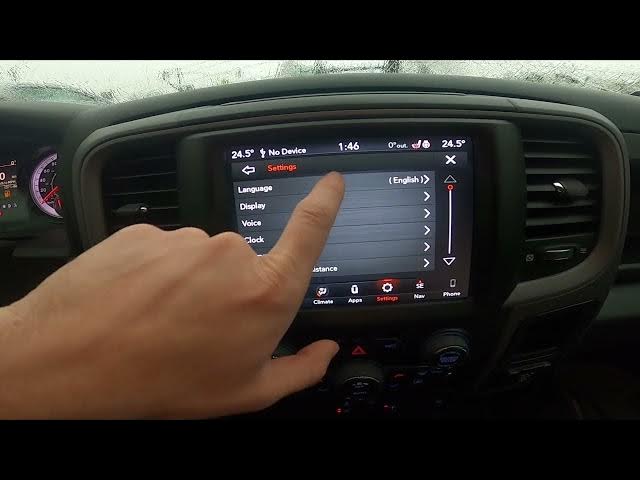 Video thumbnail for How to Change System Language in Dodge Ram 1500 II ( 2019 - now )