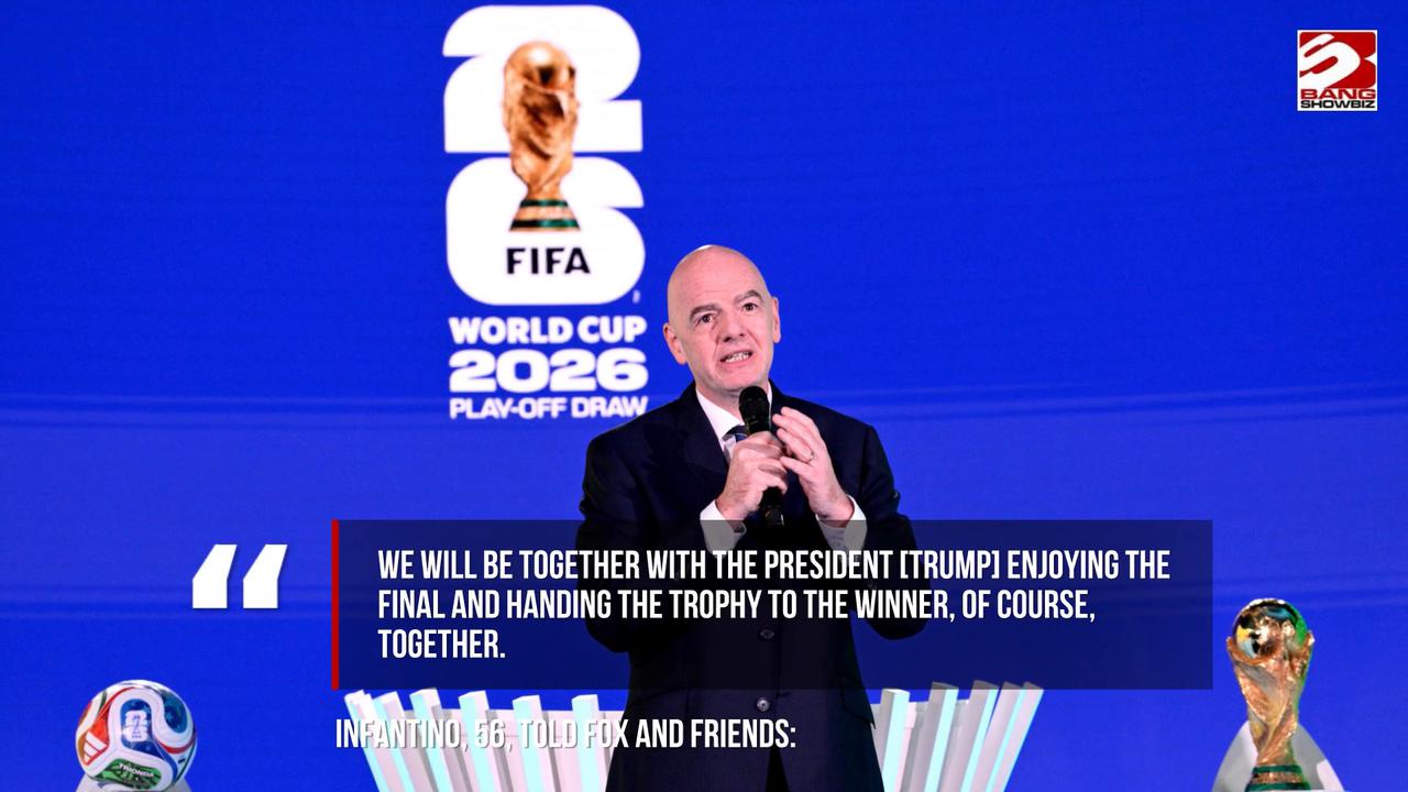 Video thumbnail for Donald Trump will present World Cup trophy to 2026 winners next month
