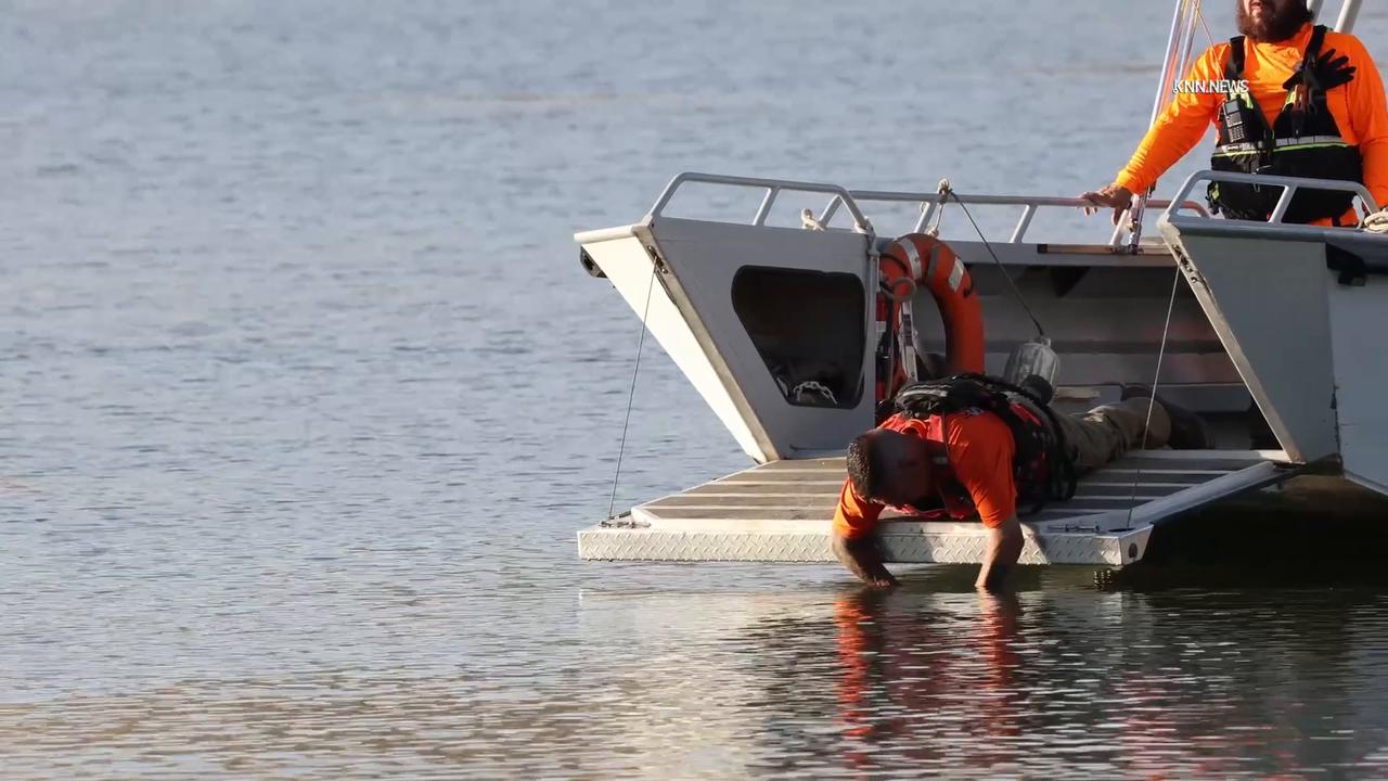 Video thumbnail for US, Bakersfield: Bakersfield Body Recovered Following Drowning Search at Lake Ming.