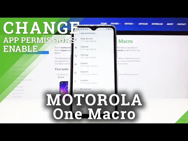 Video thumbnail for How to Enter App Permission in MOTOROLA One Macro – Control App Permits