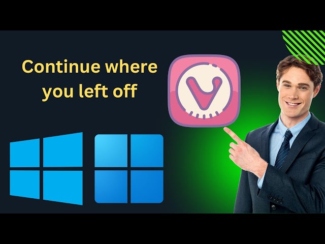 'Video thumbnail for How to 'Continue where you left off' in Vivaldi Browser on Windows 11 or 10 | GearUpWindows Tutorial'