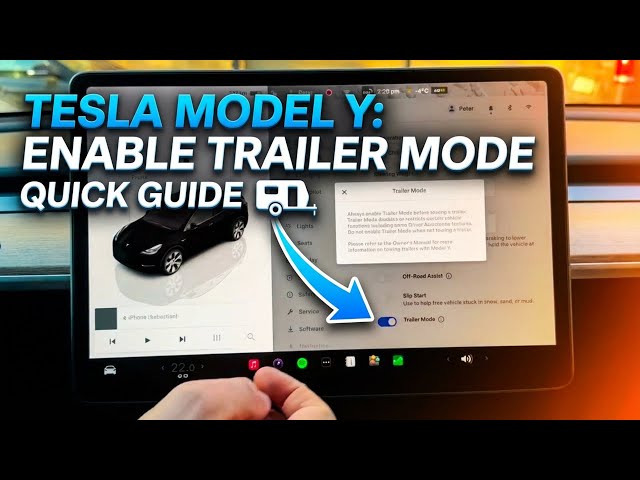 Video thumbnail for TESLA Model Y – How to Enable Trailer Mode