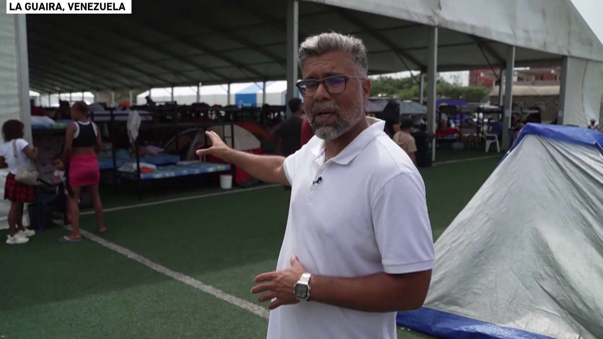 Video thumbnail for Venezuela  earthquake survivors shelter in temporary camps as aid efforts continue