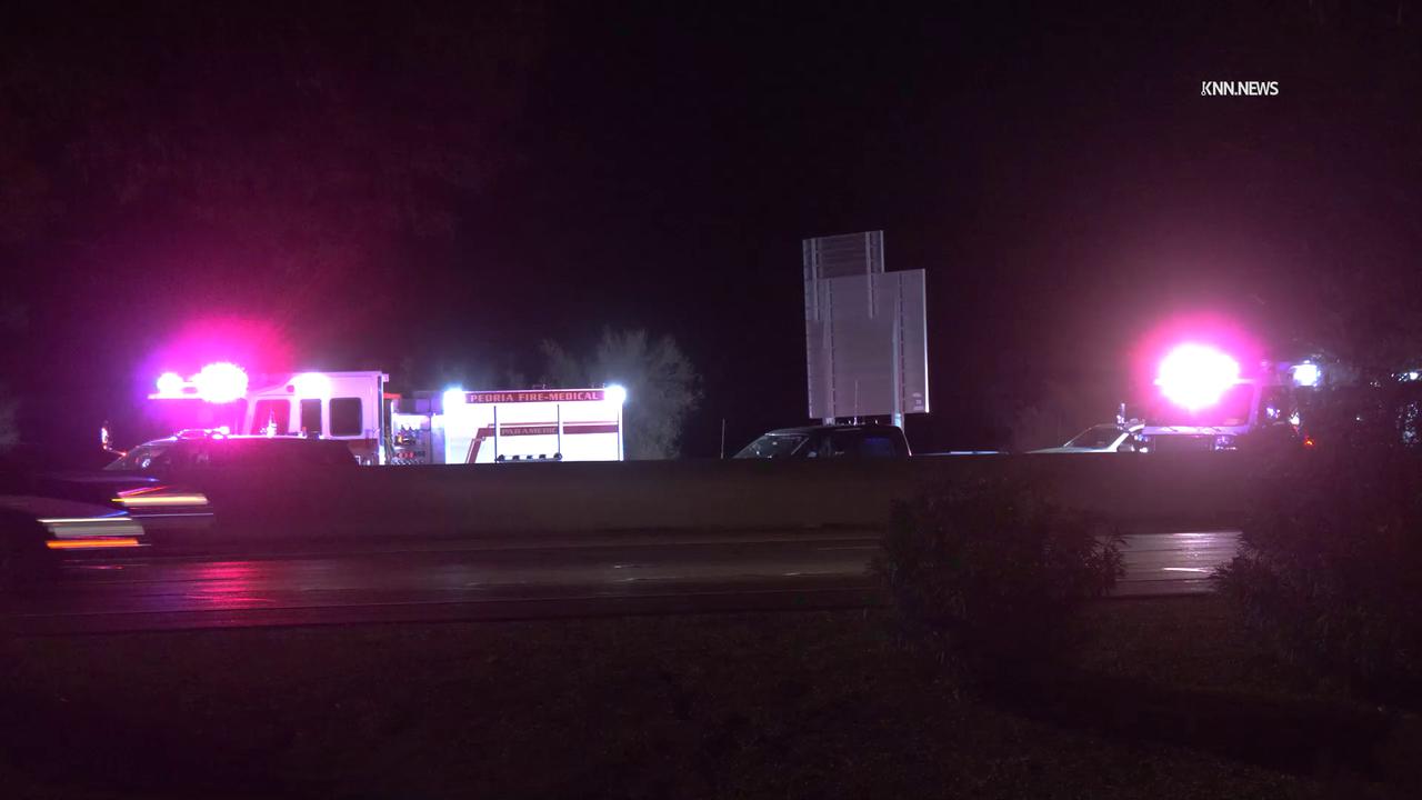 Video thumbnail for US, Phoenix: Peoria L-101 Closed After Multi-Vehicle Crash.