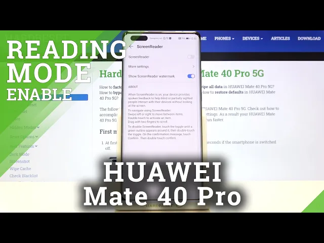 Video thumbnail for How to Use Screen Reader on HUAWEI Mate 40 Pro - Turn On Screen Reader