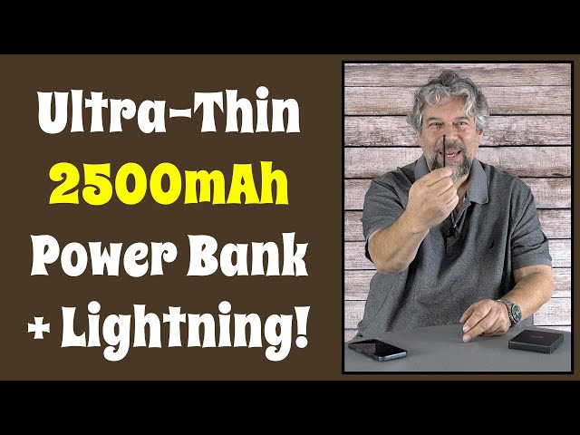 Video thumbnail for TNTOR Ultra-Thin Portable 2500mAh Power Bank Lightning -- REVIEW
