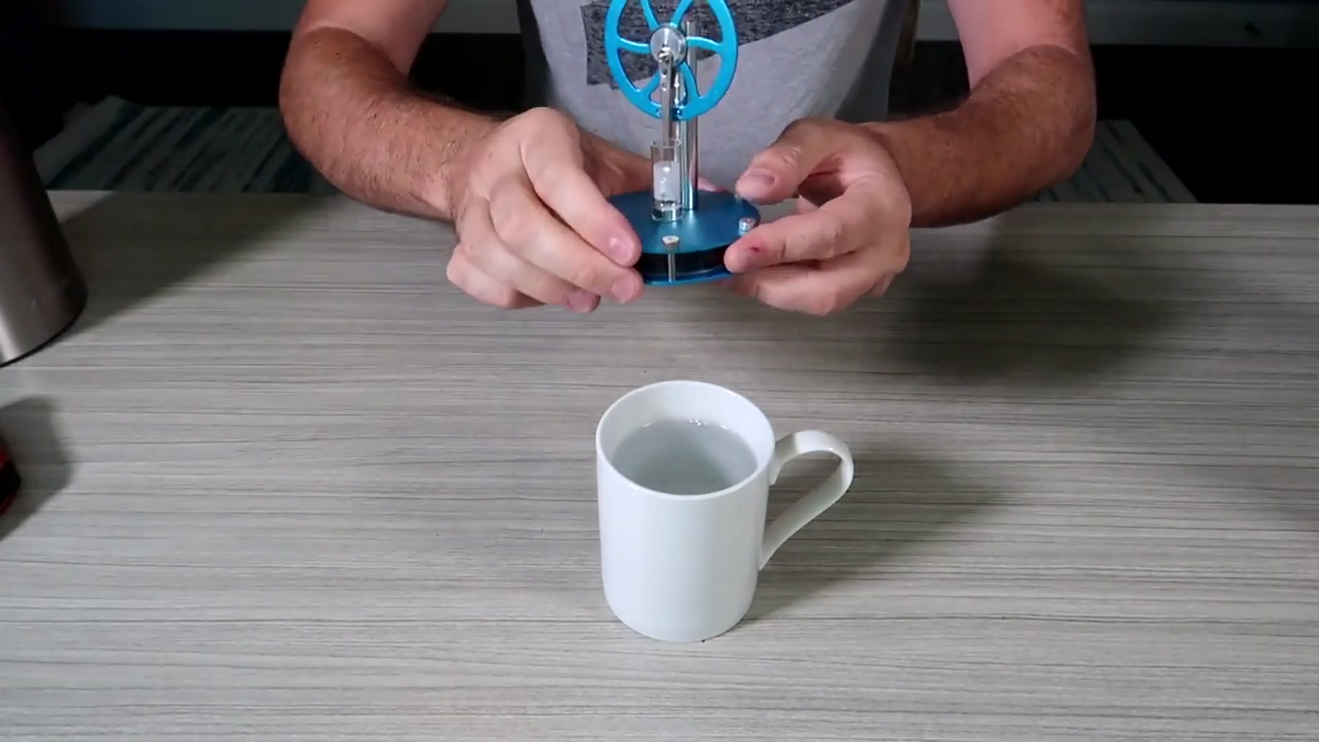 'Video thumbnail for Coffee Mug Stirling Engine'