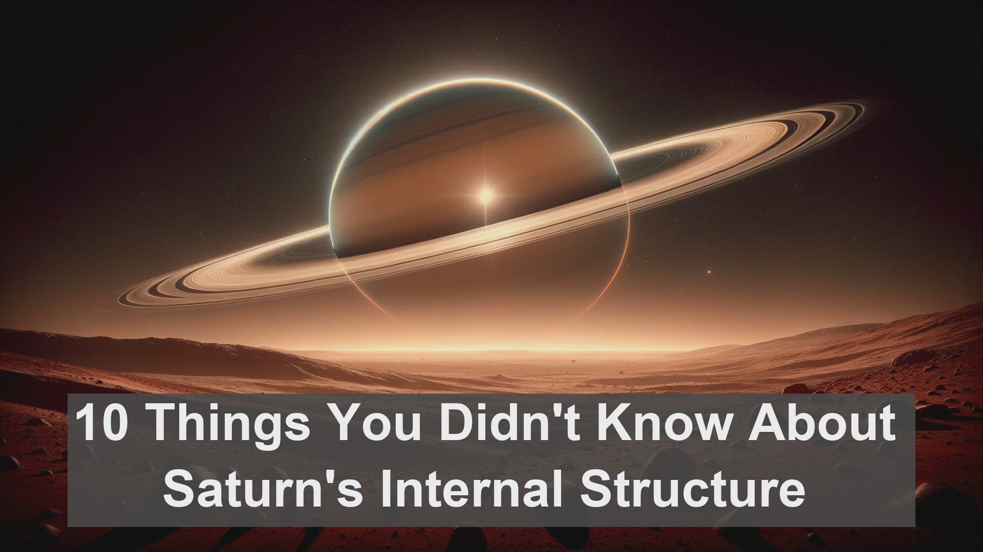 'Video thumbnail for 10 Things You Didn't Know About Saturn's Internal Structure'