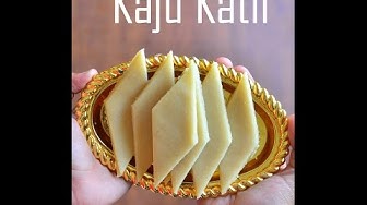 Video thumbnail for Kaju Katli Recipe - How to make Kaju katli at home - Kaju barfi/ Cashew burfi - Kaju Katli ki recipe