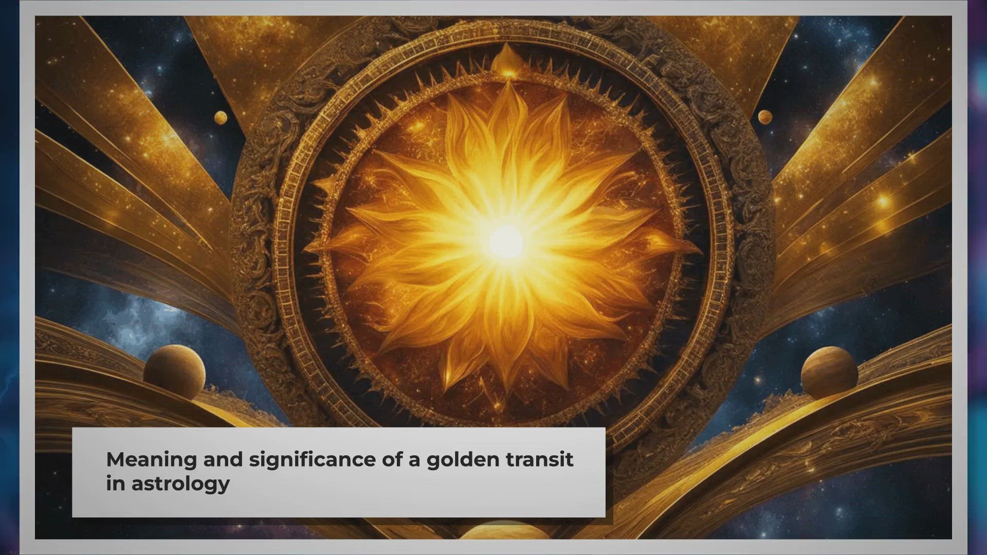 Video thumbnail for What Is A Golden Transit In Astrology?
