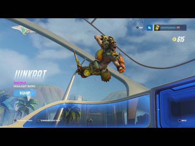 Video thumbnail for Overwatch - S G Loot Box: Winston Peanut Butter, McCree Equestrian, Junkrat Highlight, Genji Line