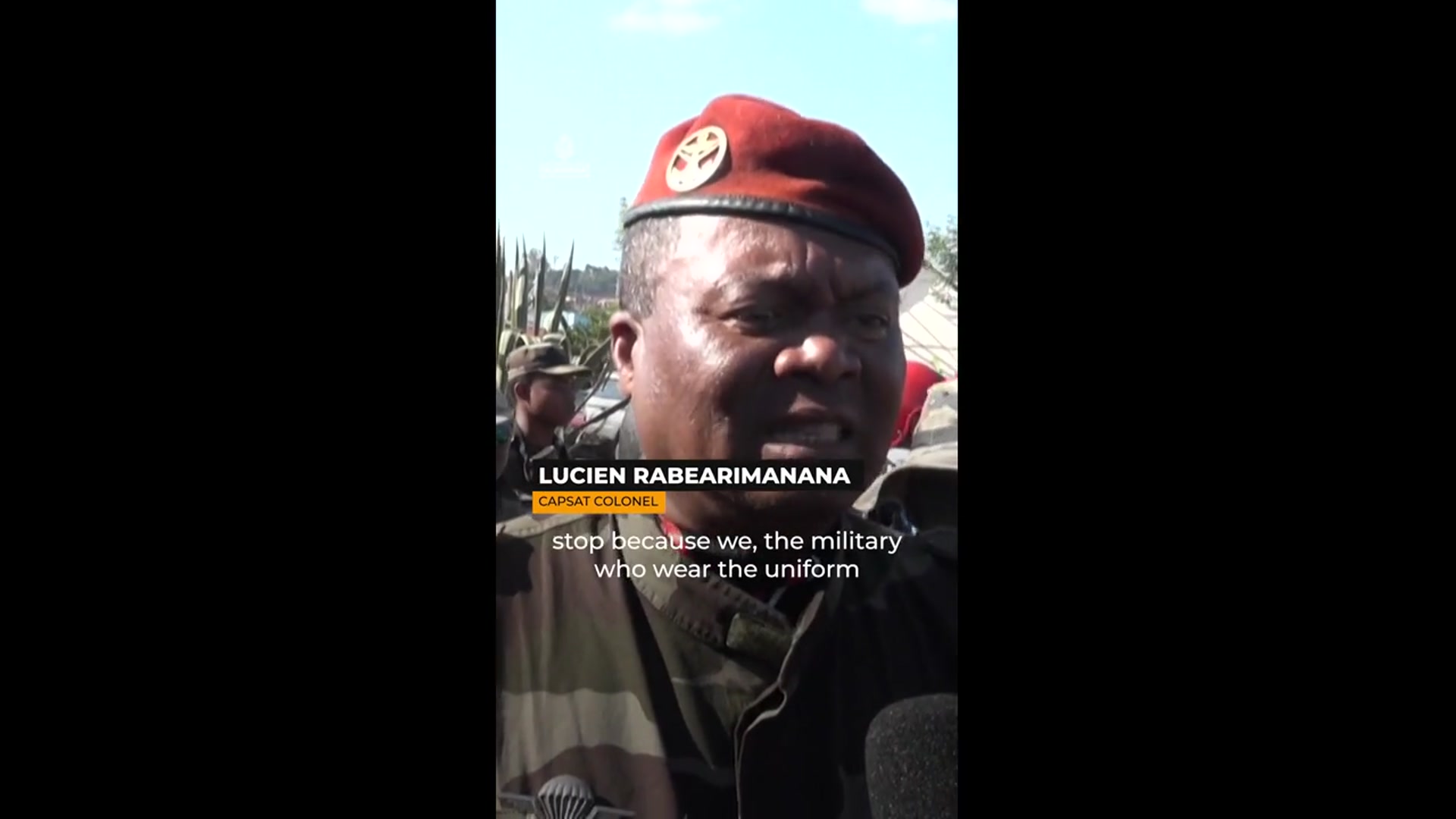 'Video thumbnail for Madagascar president alleges coup attempt as soldiers support protesters'