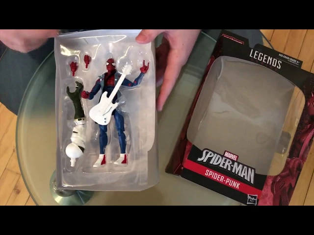Video thumbnail for Marvel Legends Spider Punk Lizard wave 6" action figure Unboxing/Review