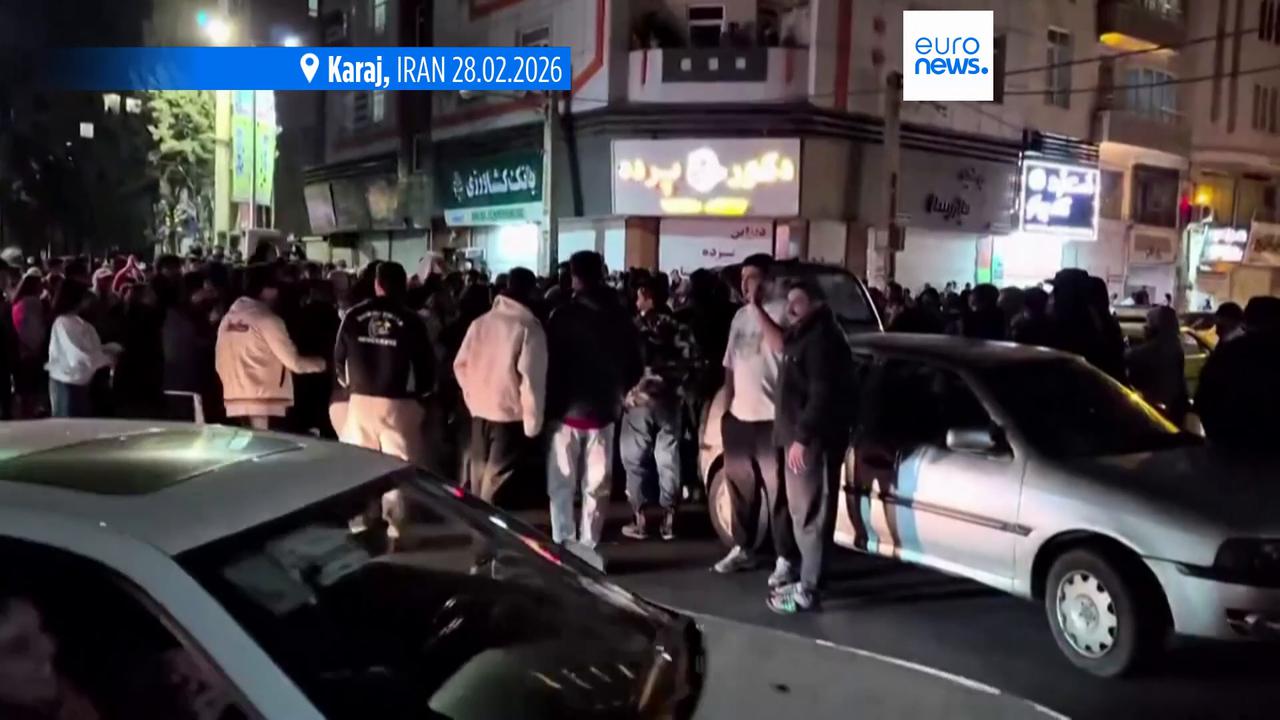 Video thumbnail for Iranians take to the streets to celebrate Khamenei’s death
