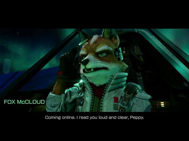 Video thumbnail for Star Fox - Prologue: "Five Years Later" Fox McCloud Introduction Cutscene | Arwing Training | NS2