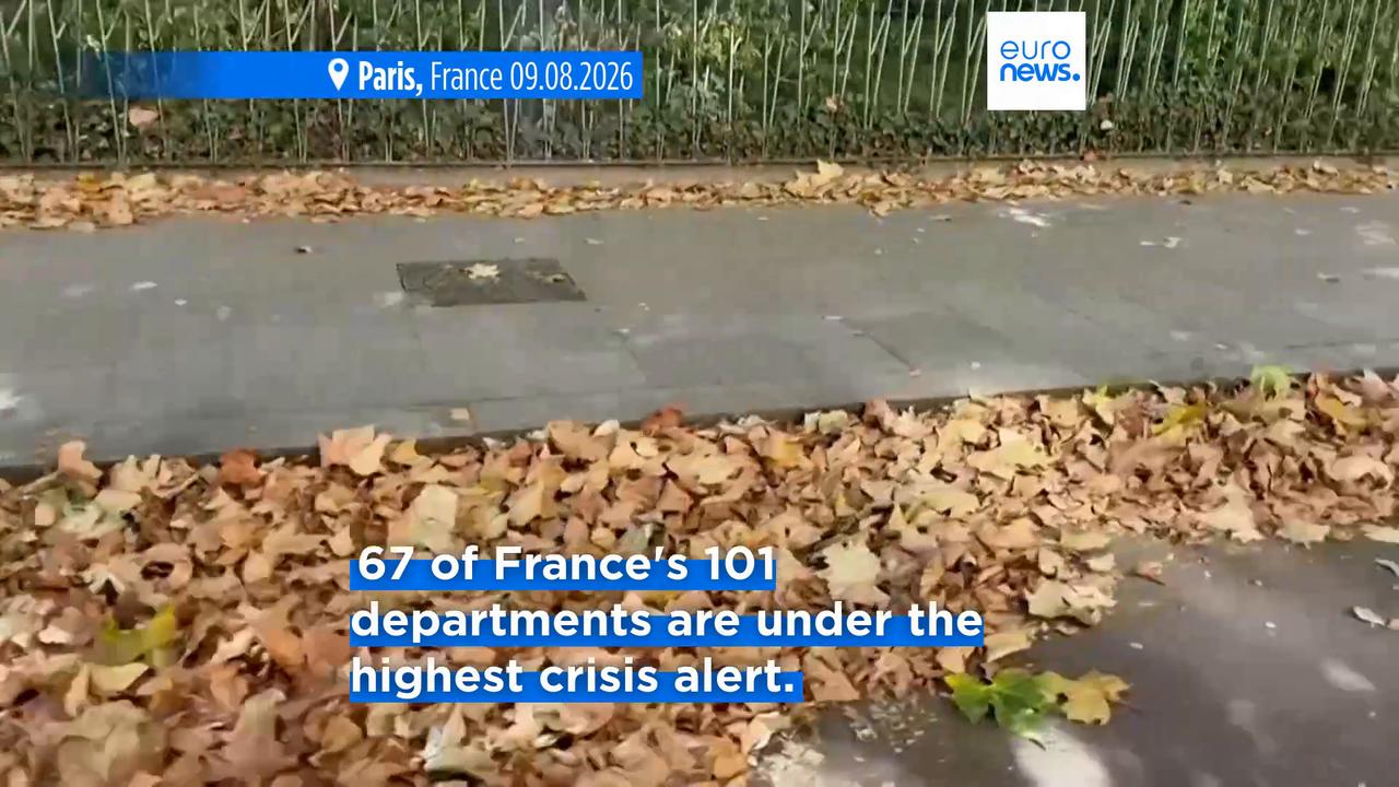 Video thumbnail for Drought forces water restrictions across nearly 70% of France, government says