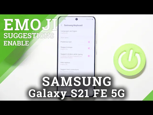 Video thumbnail for How to Activate Emoji Suggestions on SAMSUNG Galaxy S21 FE 5G – Set Predictive Emoji