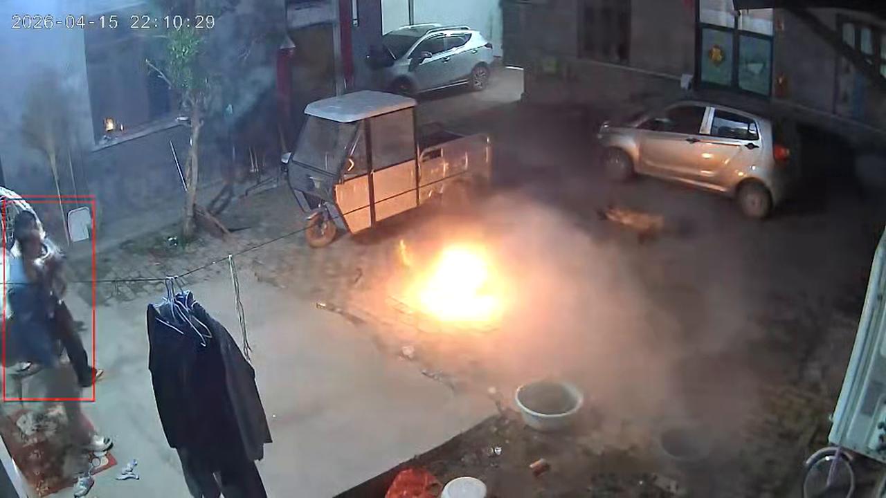 Video thumbnail for China: Dog gets knocked out by firecracker during celebration.