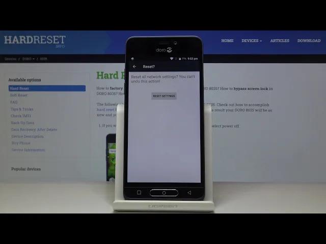Video thumbnail for How to Reset Network Settings in DORO 8035 – Restore Network Configuration