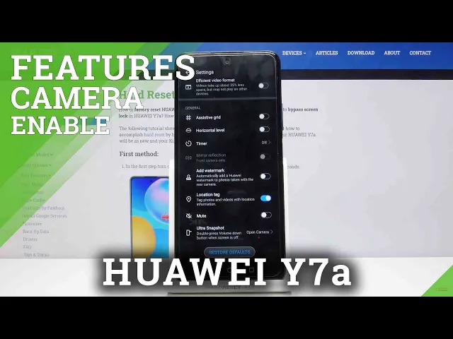 Video thumbnail for How to Activate Camera Leveler in HUAWEI Y7A – Find Camera Leveler Feature