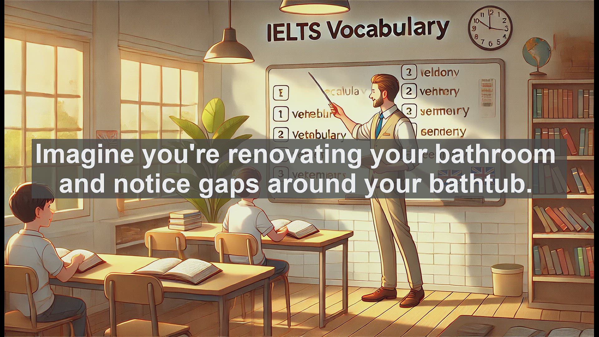 'Video thumbnail for 2000 Must Know IELTS 9.0 Vocabulary - What is Caulk? A DIY Term for IELTS Success'