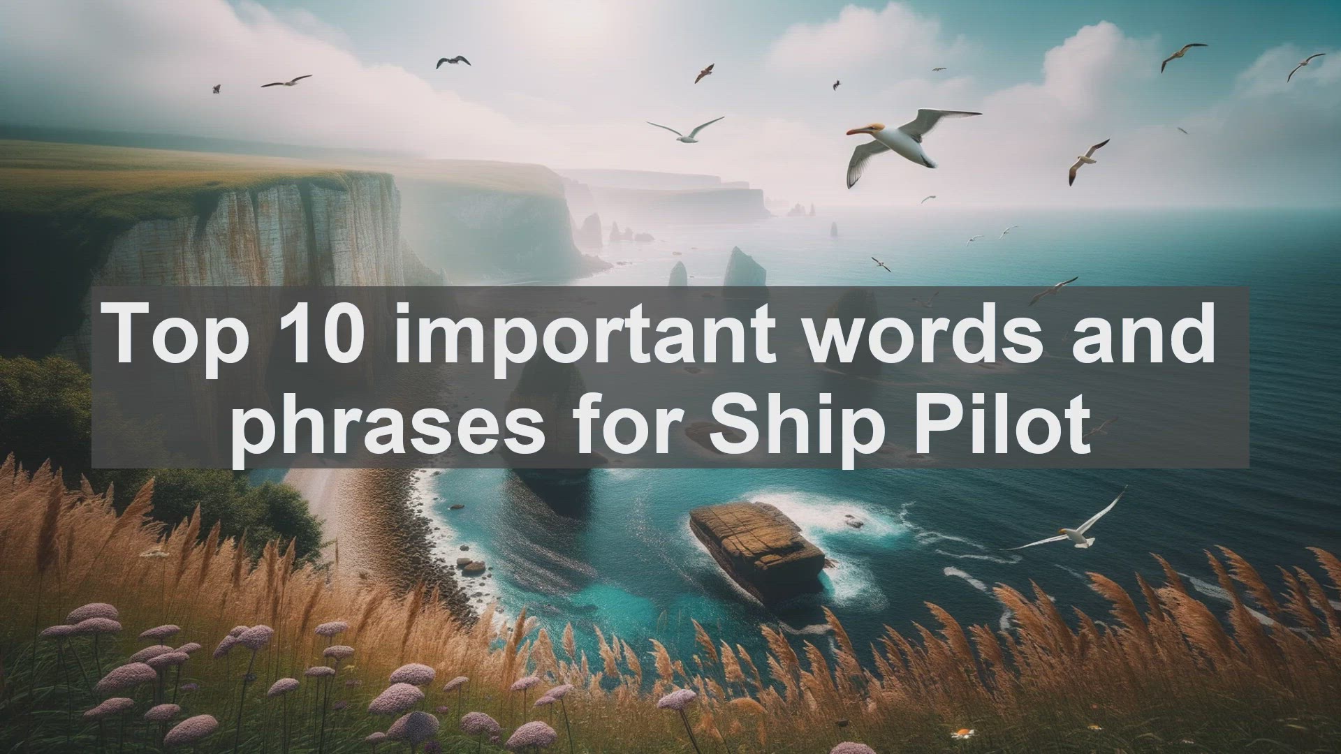 'Video thumbnail for Top 10 important words and phrases for Ship Pilot'
